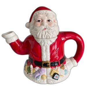 Adorable Santa Claus Decorative Novely Teapot by Heritage Mint Collectibles 6.5"
